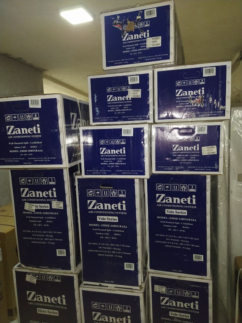 کولر های زانتی در مدل های ۲۴ هزار موجود شد